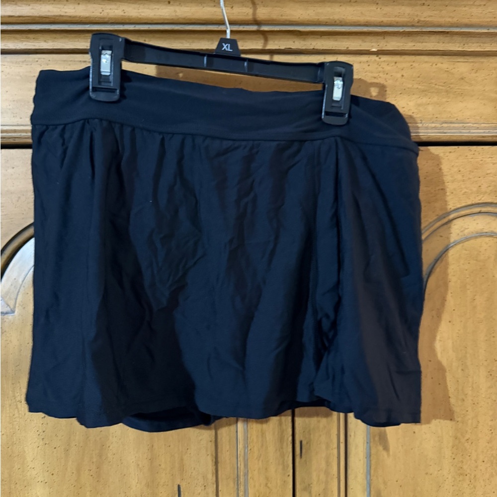 Anne Cole Black swim skirt